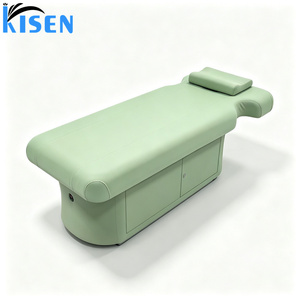 Camilla de Masaje Eléctrica de Lujo para Spa, de Cuero Sintético, para Estética y Belleza, con Respaldo Ajustable, de Kisen Beauty Salon - Product Image 5