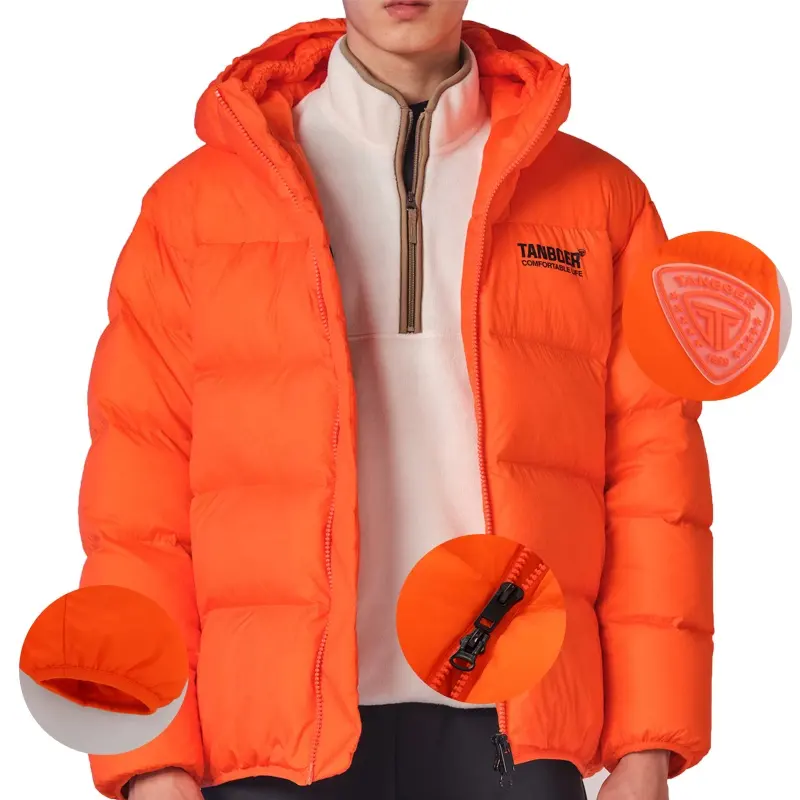 Custom Men Puffer Jacket Winter Hoodie High Quality Mens Down Jackets Hoodies Coats Outwear Clothing Man Light Clothes