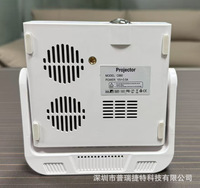 Mini projecteur portable C880 rotatif à 270°, 1080P, 200 ANSI Lumens, pour la maison et l'extérieur, avec lentille en verre à revêtement optique et fonction Quickshare