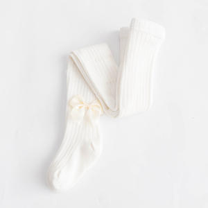 Streep Gebreide Lente Herfst Strik Kinderen Witte Baby Meisje Panty Voor 1-12 Jaar Kinderen - Product Image 3
