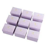 Boîte cadeau rectangulaire en carton de haute qualité pour pendentifs, bijoux, montres, bagues, avec impression créative et couvercle ciel-terre, idéale pour anniversaires