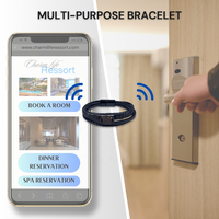 Bracelet intelligent NFC en cuir de coque de noix de coco avec boucle magnétique 13,56 MHz RFID personnalisable OEM/ODM, livraison gratuite, cadeaux de vacances