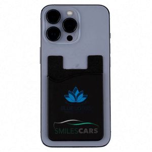 Fashionable Slim Case Business Card Holder Pocket-Adhesive ID & Cell Phone Card Holder for Men & Women Promotional Business Gift - Product Image 2