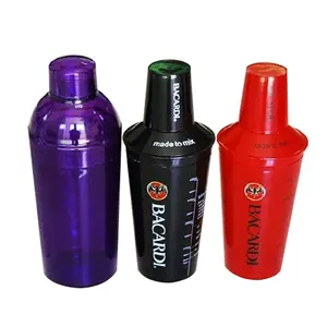 Nóng Bán Đầy Màu Sắc Bar Shakers Cocktail Nhựa Shaker