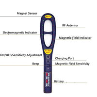HK809 détecteur d'aimant de Signal portable professionnel pour traqueur GPS détecteur de caméra WiFi alarme bip détecteur d'insectes RF alarmes personnelles