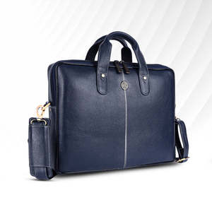 กระเป๋าเอกสารสำหรับใส่แล็ปท็อปหนังแท้คุณภาพพรีเมียม ดีไซน์ทันสมัย สีน้ำตาล/น้ำตาลอ่อน/ดำ ขนาด 41x18x30 ซม. ช่องใส่แล็ปท็อปทนทาน รับประกัน 1 ปี - Product Image 2