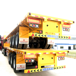 Sản phẩm mới 3 đơn vị <span class=keywords><strong>40ft</strong></span> <span class=keywords><strong>semitrailer</strong></span> phẳng 30ft <span class=keywords><strong>40ft</strong></span> 20ft xuất khẩu <span class=keywords><strong>container</strong></span> Giao thông vận tải với 12 Twist ổ khóa trên bán - Product Image 3