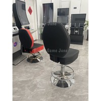 Chaise de jeu grande taille avec dossier réglable, repose-pieds et coussin d'assise épais pour centre de divertissement