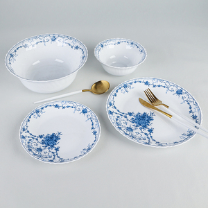 Shulopal cucina Vintage scodella zuppa opale vetreria OEM decalcomania <span class=keywords><strong>Indiao</strong></span> Ramen ciotola di vetro ciotola di insalata stoviglie - Product Image 6