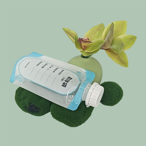 Sac en plastique PE imprimé personnalisé avec impression par gravure Bec chimique recyclable Pochette à bec verseur supportée - Product Image 3