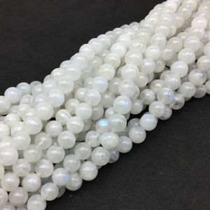 Hạt Đá Quý Tự Nhiên <span class=keywords><strong>Moonstone</strong></span> Mịn Vòng 4 Mm 5 Mm 6 Mm 8 Mm 10 Mm Perles Đá Đối Với Trang Sức Làm - Product Image 4