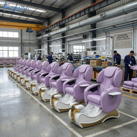 Chaise de spa pour les pieds de luxe avec couleur personnalisée, chaise de massage électrique pour pédicure, pour salon de manucure