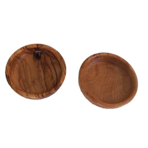 Juego de Cuencos y Palillos de Madera de Olivo, Cuenco Pequeño de Madera Maciza, Personalizable con Logotipo y Tamaño - Product Image 1