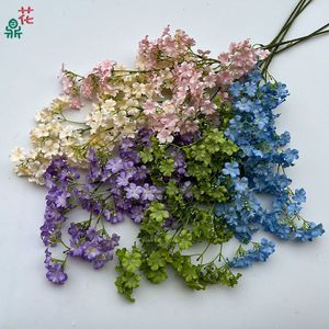 Flores de Seda de Colores Mezclados, Tallo Único, Alta Simulación, para Decoraciones de Boda - Product Image 1