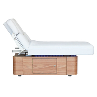 Ascenseur électrique de luxe lit de Massage thermique en bois lumière LED chauffante Bluetooth musicothérapie moderne pour beauté Spa importé corée