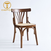 Chaise de salle à manger en bois massif à dossier haut, siège ergonomique en rotin ondulé, chaise en bois, mobilier moderne pour la maison, le bureau, le restaurant, le café