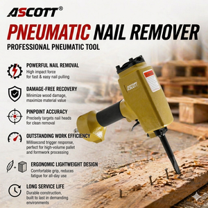Pistolet dénudeur pneumatique CE T50SC 1,5-4 mm pour usage industriel et bricolage, outil de retrait de clous, machine de recyclage du bois - Product Image 3