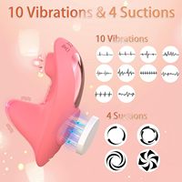 Bestseller Ferngesteuerter Tragbarer Slip-Vibrator Klitoris-Sauger mit Sexy Unterwäsche Klitoraler Stimulator Sexspielzeug