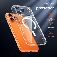 Funda Magnética Transparente Antiarañazos y Antiamarilleo para Teléfono Móvil con Protección de Lente para iPhone 17 Pro Max, Venta al por Mayor de Fábrica