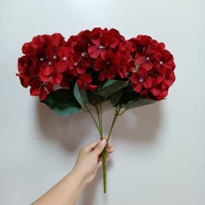 Bleu J-0430 5 Branches <span class=keywords><strong>Fleurs</strong></span> <span class=keywords><strong>Hortensia</strong></span> Arrangement Fleur Artificielle Bouquet <span class=keywords><strong>Hortensia</strong></span> Stabilisé <span class=keywords><strong>Fleurs</strong></span> En Soie - Product Image 6