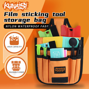 KUNAISI Multi tasca avvolgente in vinile borsa strumenti auto Oxford marsupio cintura in vita per involucro in vinile strumenti - Product Image 1