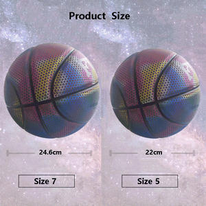 Hot Selling PU Basketball Reflective <b>Ball</b> Glow Basketball Size 7 Size 5 Outdoor Indoor <b>Ball</b> Glowing <b>Luminous</b> Basketbol Gift - Product Image 6