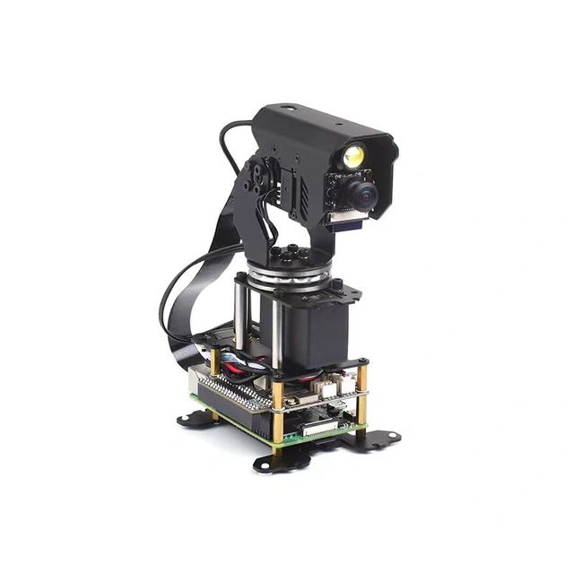 Raspberry Pi 5/4B, Two-degree-of-freedom Camera Gimbal, OpenCV Robotics, AI-powered Visual Recognition Camera