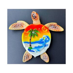 Cenicero de Tortuga Colorido Estilo Oceánico Personalizado, Decoración de Interiores, Material de Resina, Cenicero Portátil para Cigarros y Cigarrillos - Product Image 2