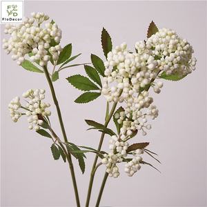 Neuheit Heißer Verkauf 2 Köpfe Künstliche Lila Rote Blaue Hortensien-Spitzenbeeren Weihnachts-Neujahrs-Herbstfarben-Wildstil - Product Image 3