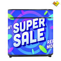 Qray Nueva Pantalla LED Personalizada para Mostrador de Recepción, Pantalla Dinámica de Video para Tienda, Soporte de Piso para Bienvenida Comercial 1