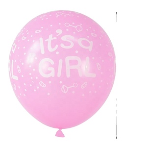 Ballon en latex « C'est un garçon » ou « C'est une fille » pour le <span class=keywords><strong>1er</strong></span> <span class=keywords><strong>anniversaire</strong></span> du bébé, ballons roses/bleus pour mariage, fête prénatale, décoration de fête, globos - Product Image 5