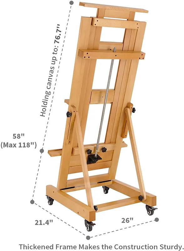 MEEDEN 12 Pack 16 Inch Tabletop Easels, Beech Wood Display Easel, Easel  Stand for Painting,Tripod, Painting Party Easel, Kids Student Desktop Easel