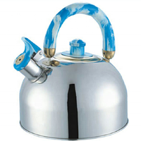 Bouilloire sifflante en acier inoxydable, compatible induction, écologique, design mignon, pour usage domestique, capacité 2L/3L, prix usine, nouveauté