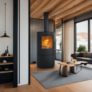 <span class=keywords><strong>Estufa</strong></span> de <span class=keywords><strong>leña</strong></span> <span class=keywords><strong>redonda</strong></span> clásica moderna Eco 2022 de diseño europeo con material de hierro fundido y acero para uso doméstico en interiores - Product Image 5