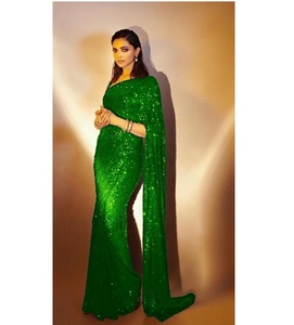 Conjunto de Ropa de Fiesta para Mujer: Blusa de Diseño de Algodón para Sari con Bordado Indio de Bollywood, Lujosa y Lavable - Sari Torque - Product Image 2