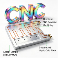 Pelat Pendingin Cair Tembaga CNC Kustom untuk Server AI Pusat Data, Pelat Aluminium Besar untuk Mesin Pendingin Air