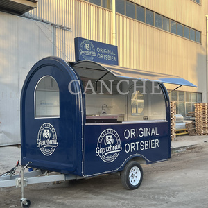 Camión de Comida Multifuncional Comercial de Acero Inoxidable, Remolque de Venta de Aperitivos - Product Image 1