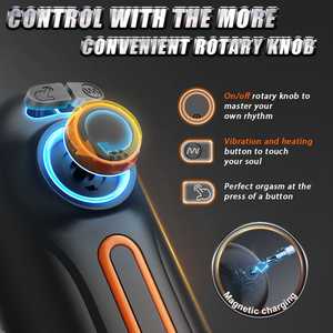Tek dokunuşla Climax ve ısıtma fonksiyonu 5 in 1 sting sting Sucking otomatik topuzu ayarlama erkek Stroker Men tor fincan erkekler için - Product Image 5