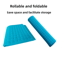 Surmatelas hybride TPU double couche en mousse de gel froid de taille personnalisée tpe surmatelas en gel rafraîchissant tpe surmatelas en silicone