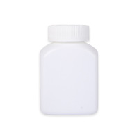 Bouteille de médecine en plastique PE carré 155CC avec bouchon de sécurité blanc Bouteille de crème d'une capacité de 500ml pour produits de santé