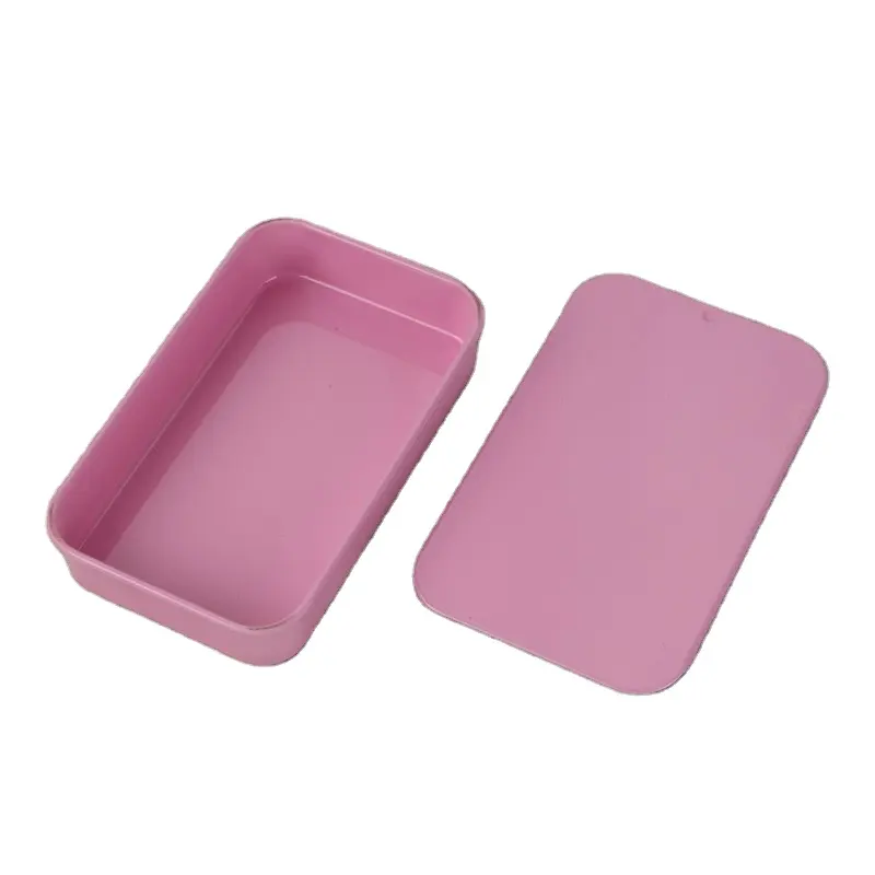 Custom Mint Metal Sliding Tin Box for Brows and Soap Pocket Salt Container for Metal Cans Genre