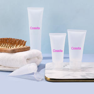 Botella dispensadora de exprimidor de <span class=keywords><strong>tubo</strong></span> suave al tacto colorida de 60ml para champú, gel de ducha, cosméticos, loción, jabón de manos () - Product Image 6