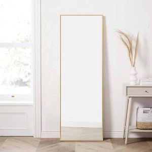 2025 miroir sur pied mural rectangulaire en or contemporain personnalisé sur toute la longueur nouveau produit pour meubles de salon - Product Image 2