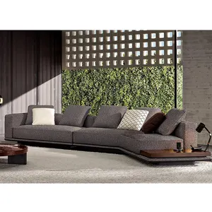 现代意大利超奢华简约设计客厅沙发家具套装转角沙发椅套装l形模块化
