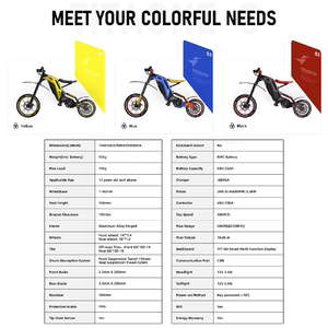 <span class=keywords><strong>Moto</strong></span> tout-terrain Titaone-s pour adolescents avec moteur sans balais 48V, cadre en alliage d'aluminium, 50 km/<span class=keywords><strong>h</strong></span>, 2000W+ - Product Image 2