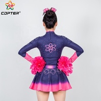 Robe de princesse personnalisée à manches longues et jupe, motif cosplay, uniforme de cheerleading pour Halloween avec logo gratuit