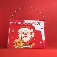 Boîte cadeau de Noël, boîte en papier cadeau pour bonbons aux pommes de la veille de Noël