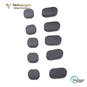 Embouts de protection en caoutchouc noir pour bornes de liaison, ovales et ronds, garnitures protectrices moulées pour meubles et sacs - Product Image 2