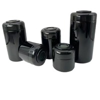 Pot en verre cristallin opaque noir/violet foncé de 5 ml, 7 ml, 9 ml, résistant aux enfants, imprimé UV, finition brillante/mate, pour la vente en gros