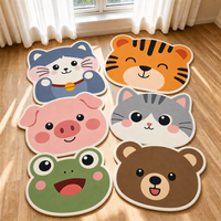 Karpet Kamar Mandi Anime Custom Print, Bahan Faux Cashmere Lembut, Anti Slip, Potongan Presisi, Karpet Kartun yang Dapat Dicuci